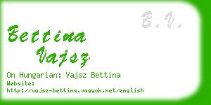 bettina vajsz business card